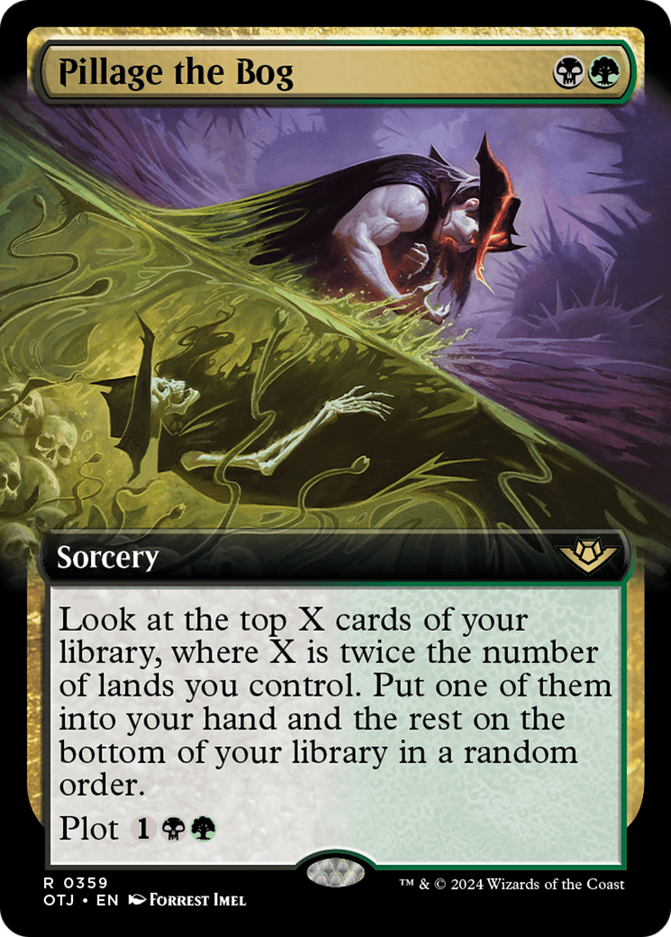 Pillage the Bog (Extended Art) (OTJ-359) - Outlaws of Thunder Junction: (Extended Art)