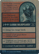 Garruk Wildspeaker (749) (Autographed) (SLD-749)  Foil - Secret Lair Drop: (Full Art) (Borderless)
