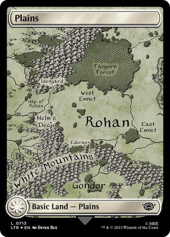 Plains (0713) (Surge Foil) (LTR-713)  Foil - The Lord of the Rings: Tales of Middle-earth