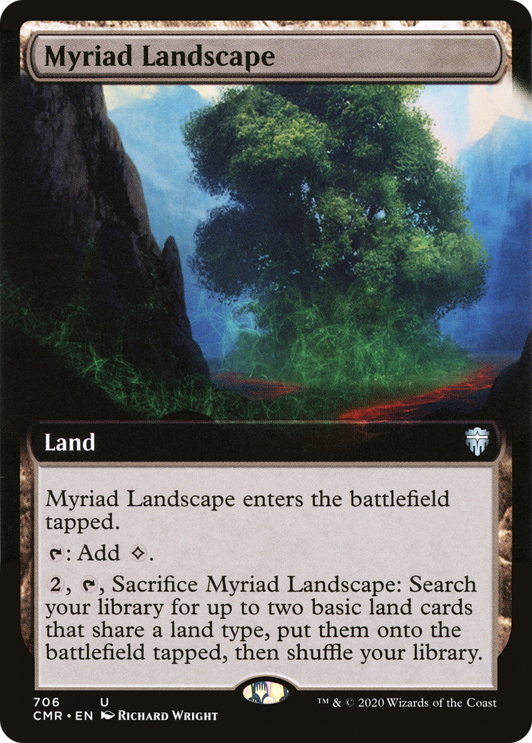 Myriad Landscape (Extended Art) (CMR-706)  - Commander Legends: (Extended Art)