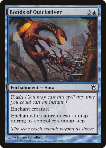 Bonds of Quicksilver (SOM-029)  Foil - Scars of Mirrodin