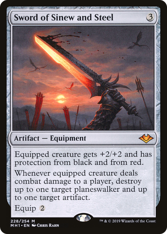 Sword of Sinew and Steel (MH1-228)  Foil - Modern Horizons