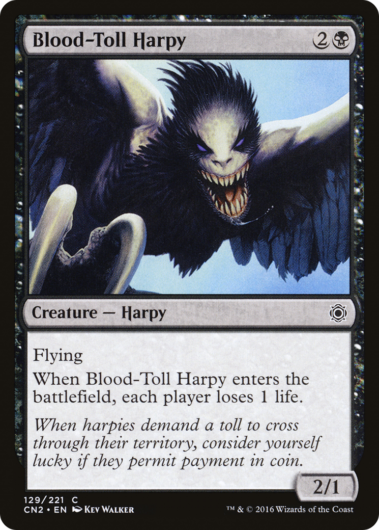 Blood-Toll Harpy (CN2-129)  - Conspiracy: Take the Crown