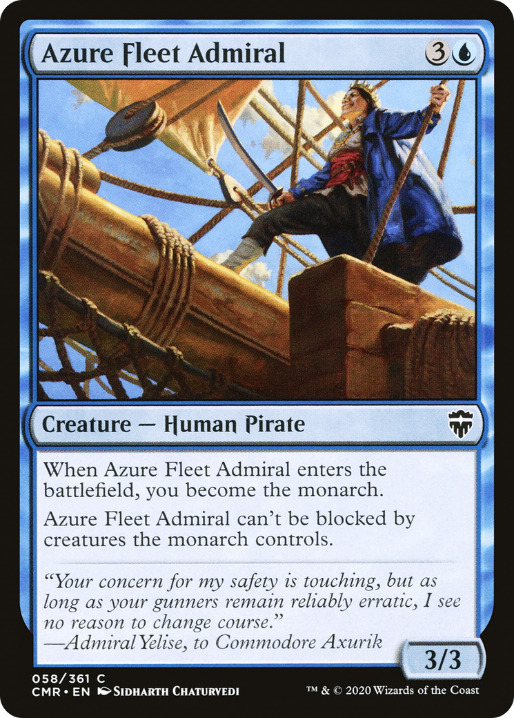 Azure Fleet Admiral (CMR-058)  - Commander Legends