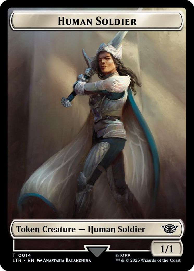 Human Soldier (TLTR-014)  Foil - Tales of Middle-earth Tokens