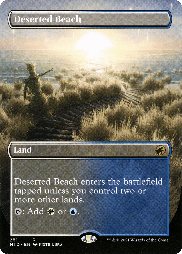 Deserted Beach (Borderless) (MID-281)  - Innistrad: Midnight Hunt