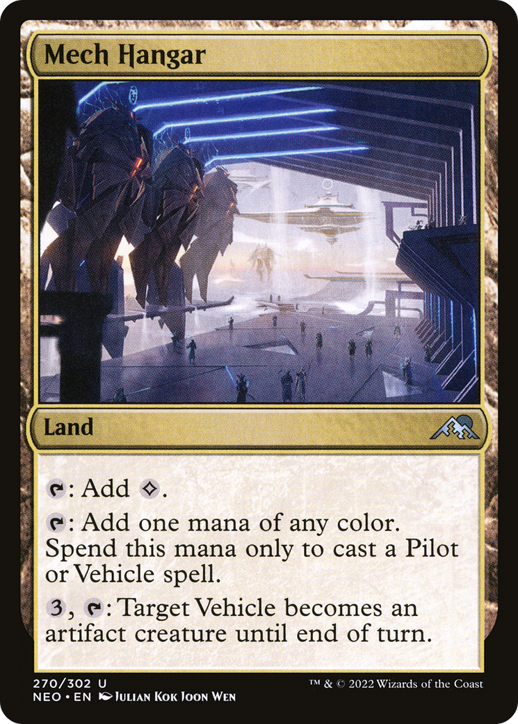 Mech Hangar (NEO-270)  - Kamigawa: Neon Dynasty