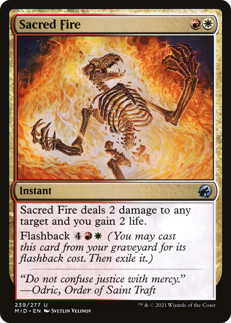 Sacred Fire (MID-239)  - Innistrad: Midnight Hunt