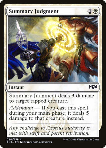 Summary Judgment (RNA-024)  Foil - Ravnica Allegiance