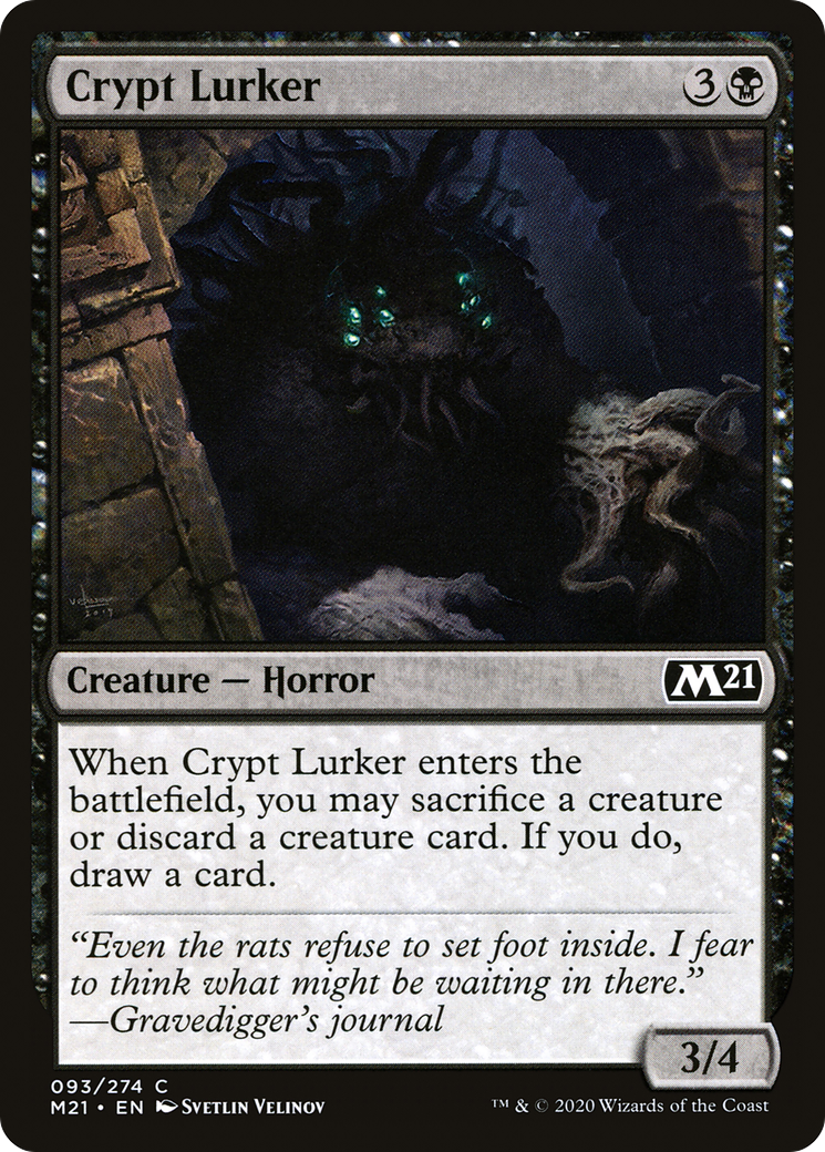 Crypt Lurker (M21-093)  Foil - Core Set 2021