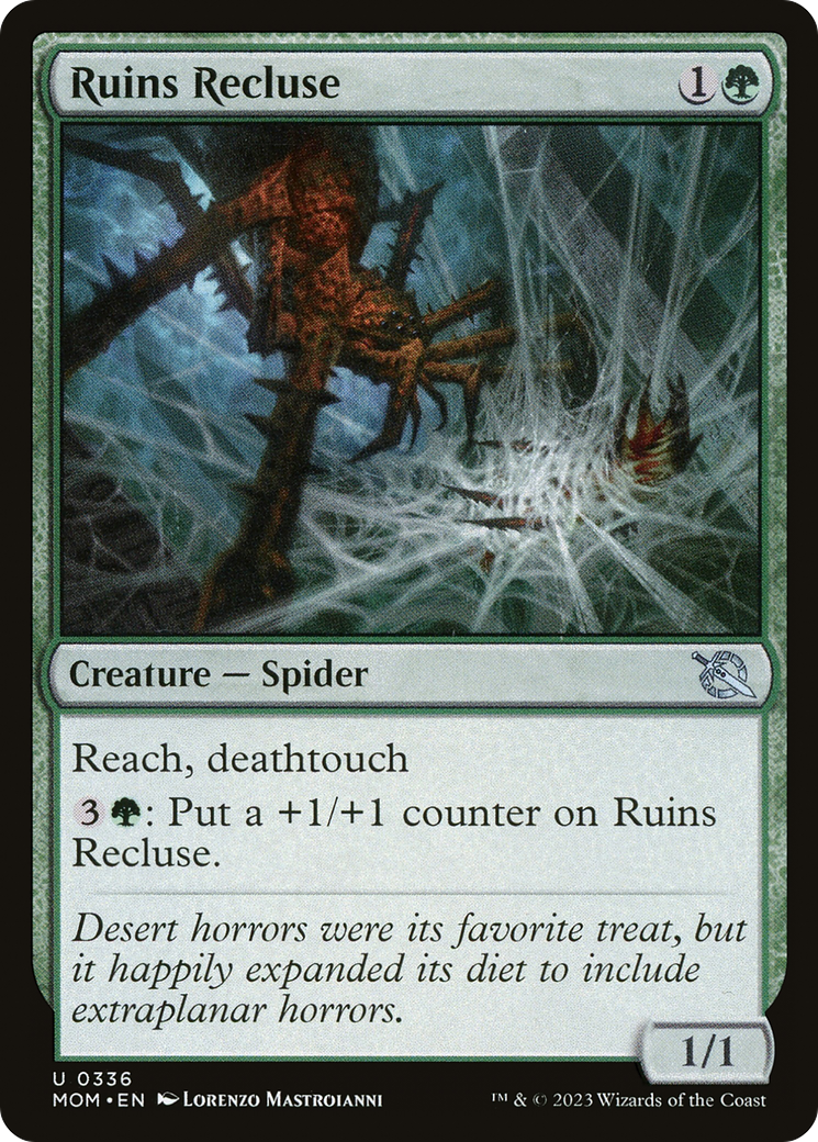 Ruins Recluse (MOM-336)  Foil - March of the Machine
