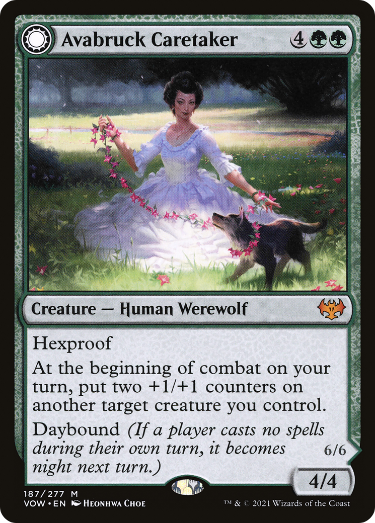 Avabruck Caretaker (VOW-187)  Foil - Innistrad: Crimson Vow: (Double Faced Transform)