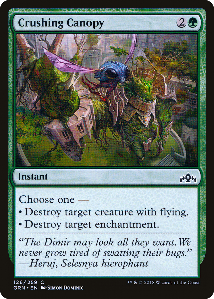 Crushing Canopy (GRN-126)  Foil - Guilds of Ravnica
