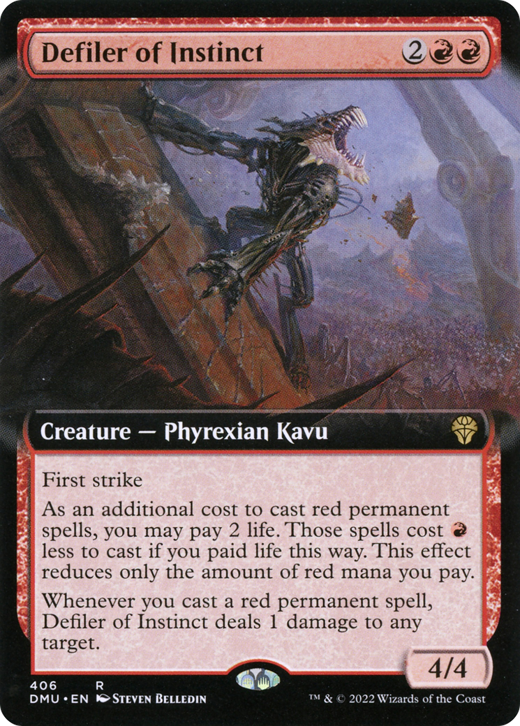 Defiler of Instinct (Extended Art) (DMU-406)  Foil - Dominaria United: (Extended Art)