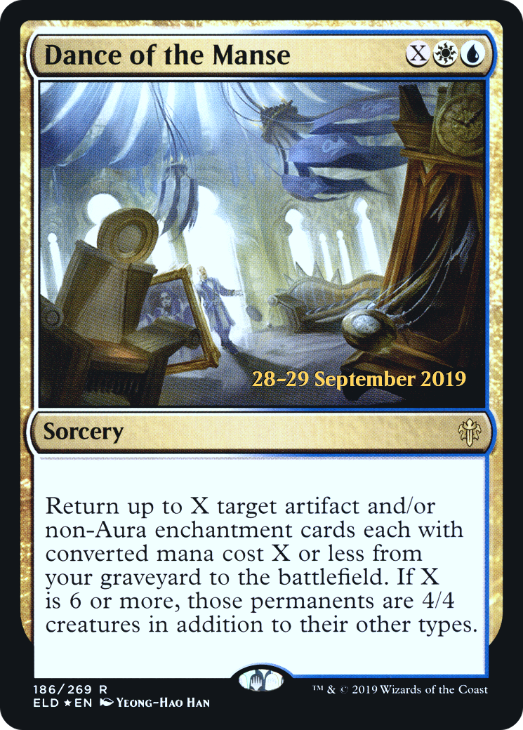 Dance of the Manse (PRE-186S) - Throne of Eldraine Promos Foil