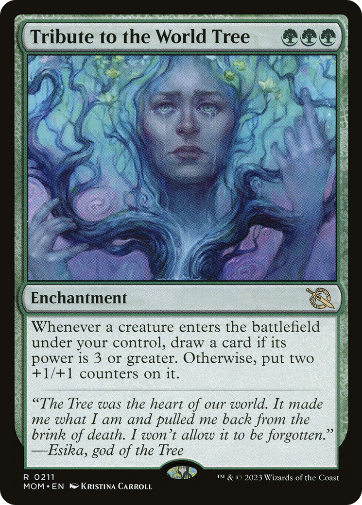 Tribute to the World Tree (MOM-211)  Foil - March of the Machine
