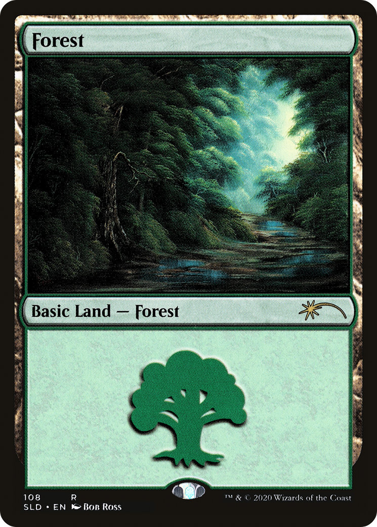 Forest (108) (Bob Ross) (SLD-108)  Foil - Secret Lair Drop