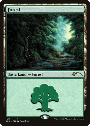 Forest (108) (Bob Ross) (SLD-108)  Foil - Secret Lair Drop