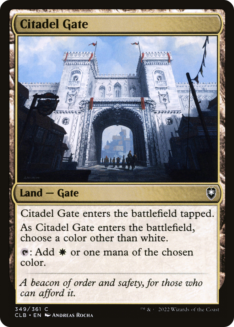Citadel Gate (CLB-349)  - Commander Legends: Battle for Baldur's Gate