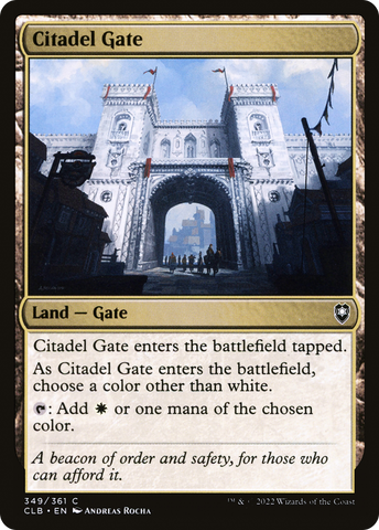Citadel Gate (CLB-349)  - Commander Legends: Battle for Baldur's Gate