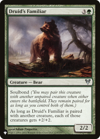 Druid's Familiar (LIST-AVR-175)  - The List