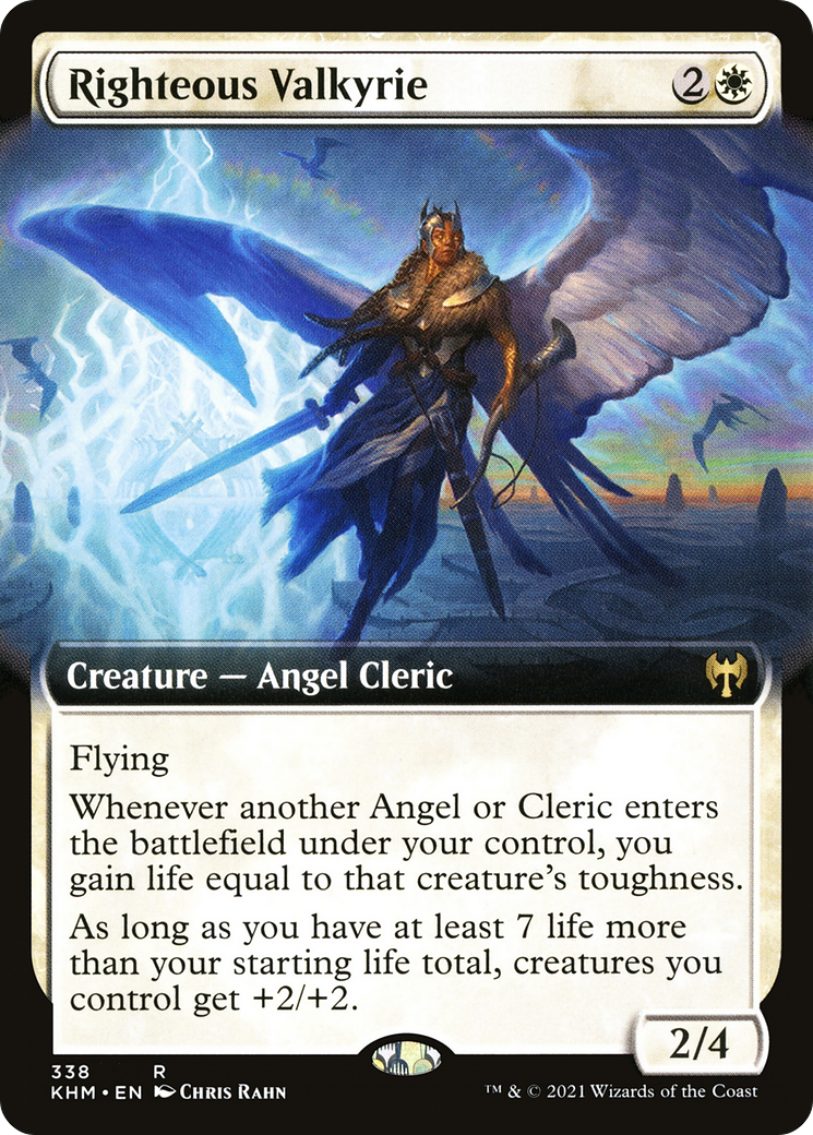 Righteous Valkyrie (Extended Art) (KHM-338)  Foil - Kaldheim: (Extended Art)