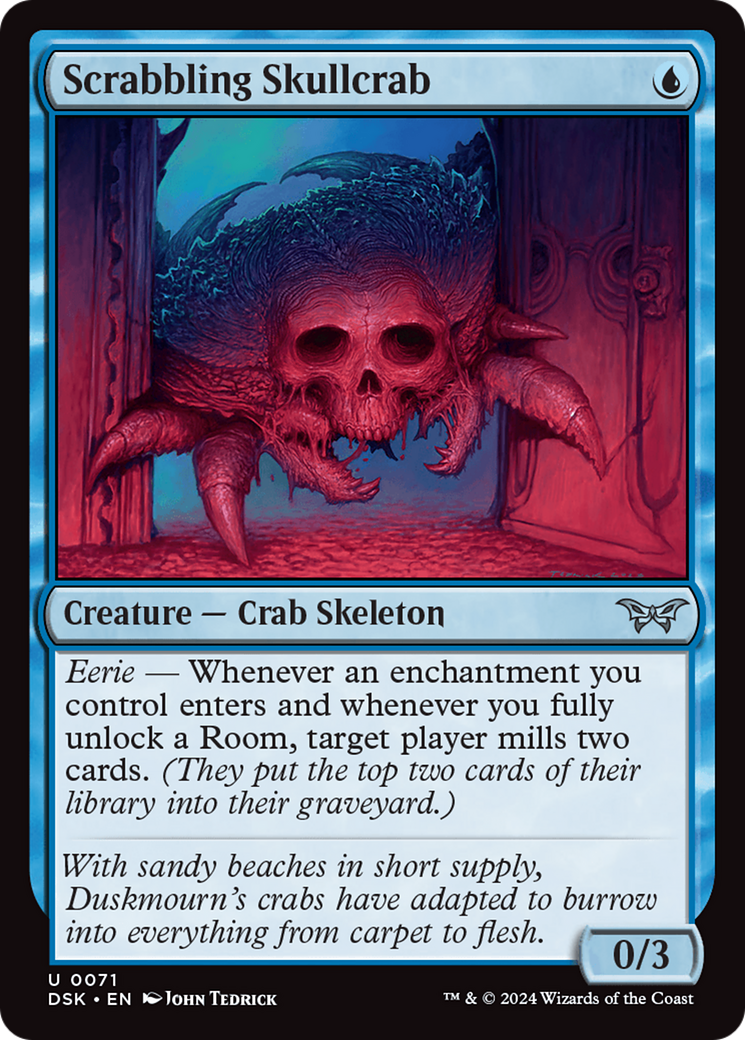 Scrabbling Skullcrab (DSK-071)  - Duskmourn: House of Horror