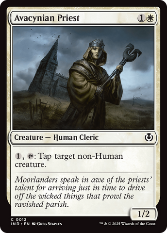 Avacynian Priest (INR-012)  Foil - Innistrad Remastered