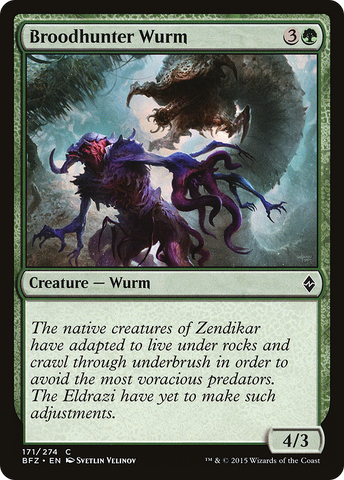 Broodhunter Wurm (BFZ-171)  Foil - Battle for Zendikar