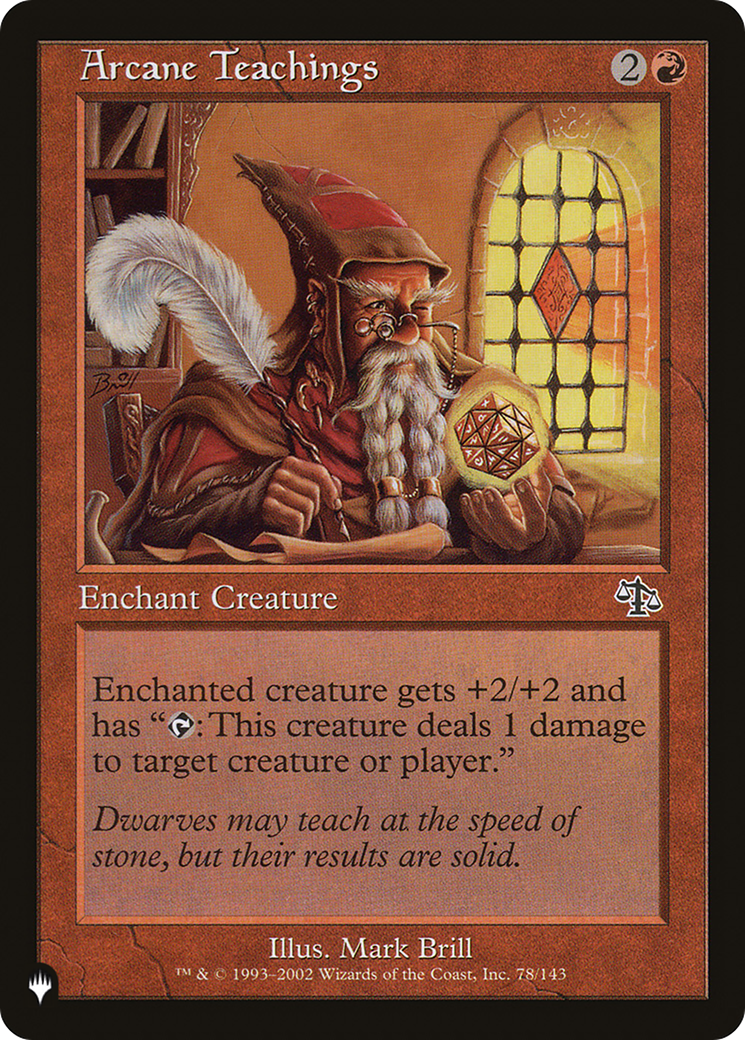 Arcane Teachings (LIST-JUD-78)  - The List