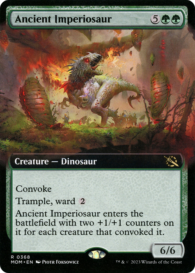 Ancient Imperiosaur (Extended Art) (MOM-368)  - March of the Machine: (Extended Art)