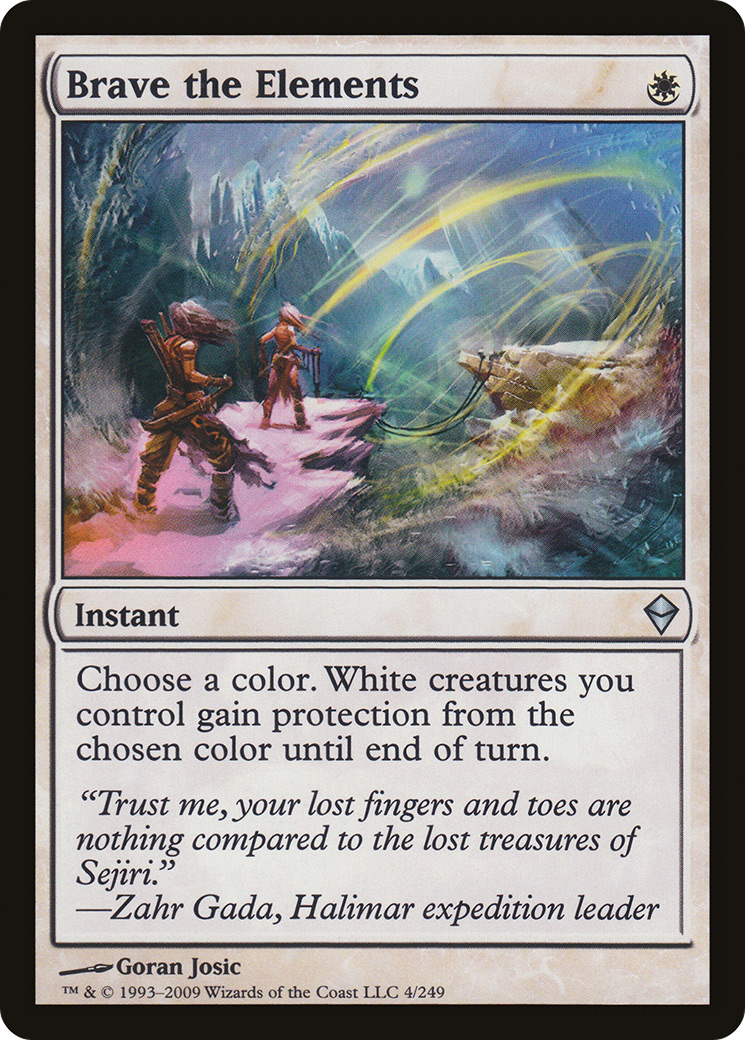 Brave the Elements (ZEN-004)  Foil - Zendikar