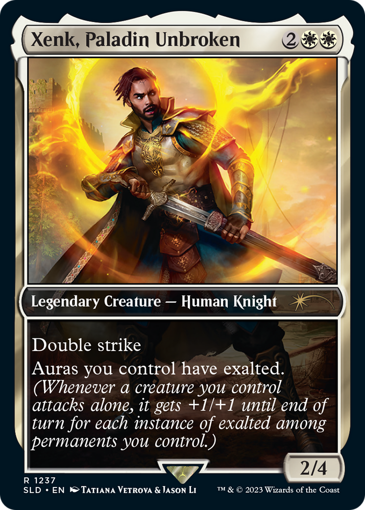 Xenk, Paladin Unbroken (SLD-1237)  - Secret Lair Drop / Xenk, Paladin Unbroken