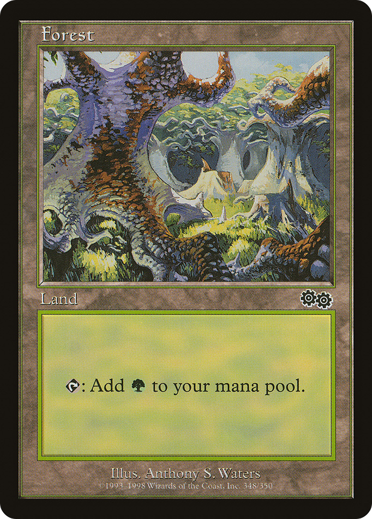 Forest (348) (USG-348)  - Urza's Saga