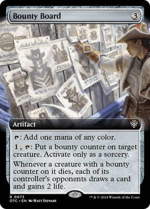Bounty Board (Extended Art) (OTC-073)  - Outlaws of Thunder Junction Commander: (Extended Art)