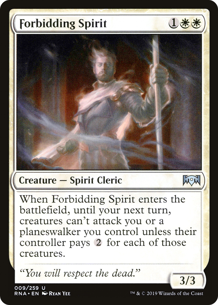 Forbidding Spirit (RNA-009)  - Ravnica Allegiance