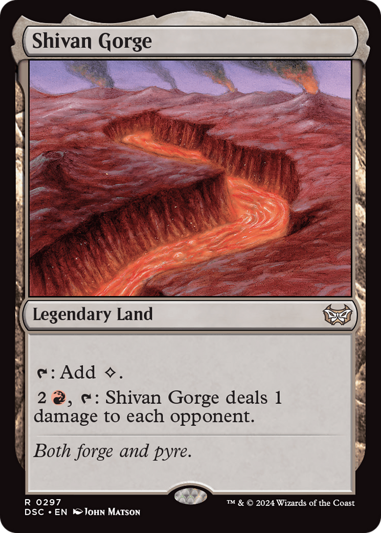 Shivan Gorge (DSC-297)  - Duskmourn: House of Horror Commander