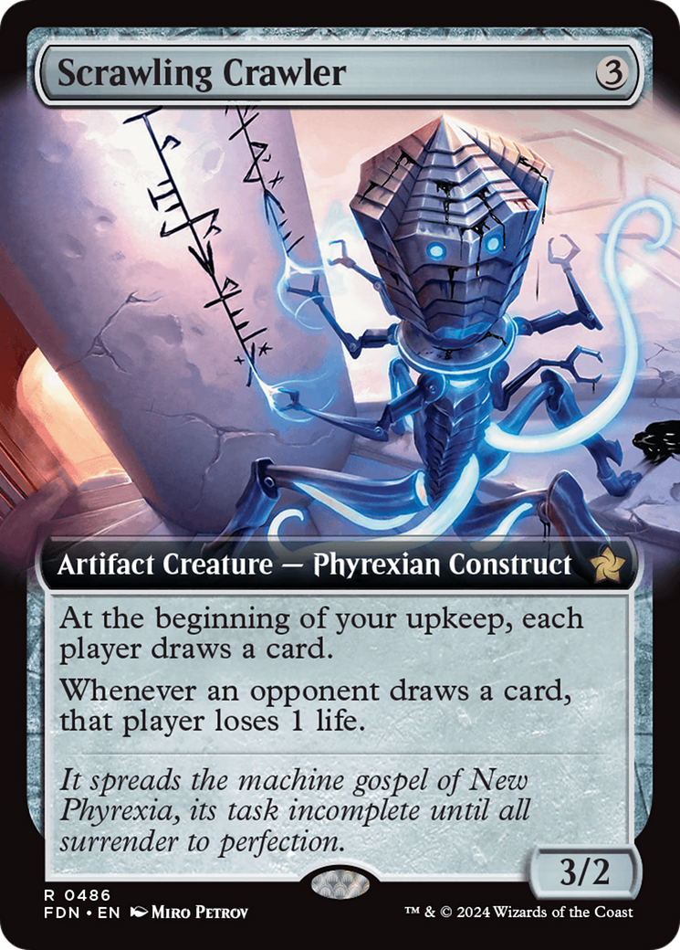 Scrawling Crawler (Extended Art) (FDN-486)  Foil - Foundations: (Extended Art)