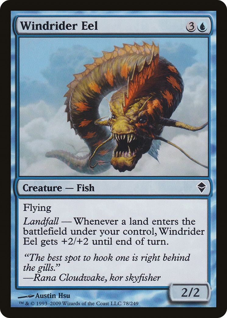 Windrider Eel (ZEN-078)  - Zendikar