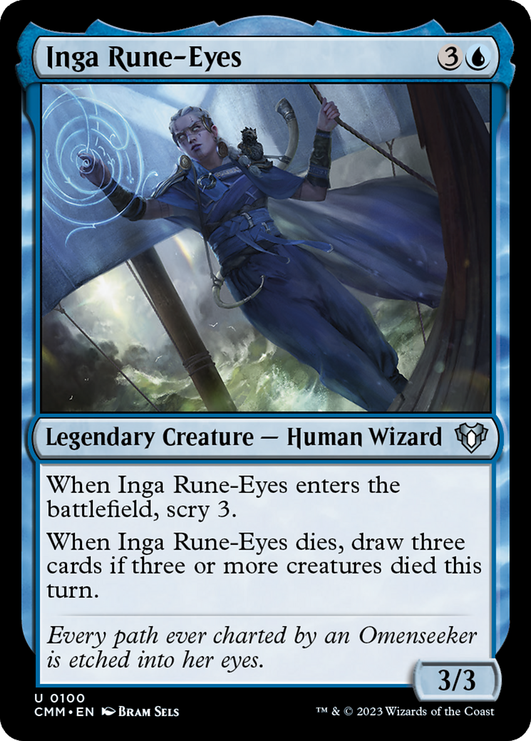Inga Rune-Eyes (CMM-100)  Foil - Commander Masters