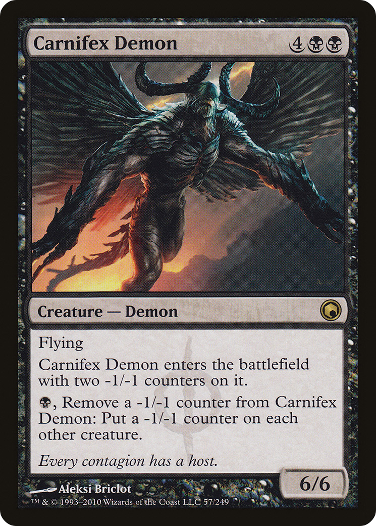 Carnifex Demon (SOM-057)  Foil - Scars of Mirrodin