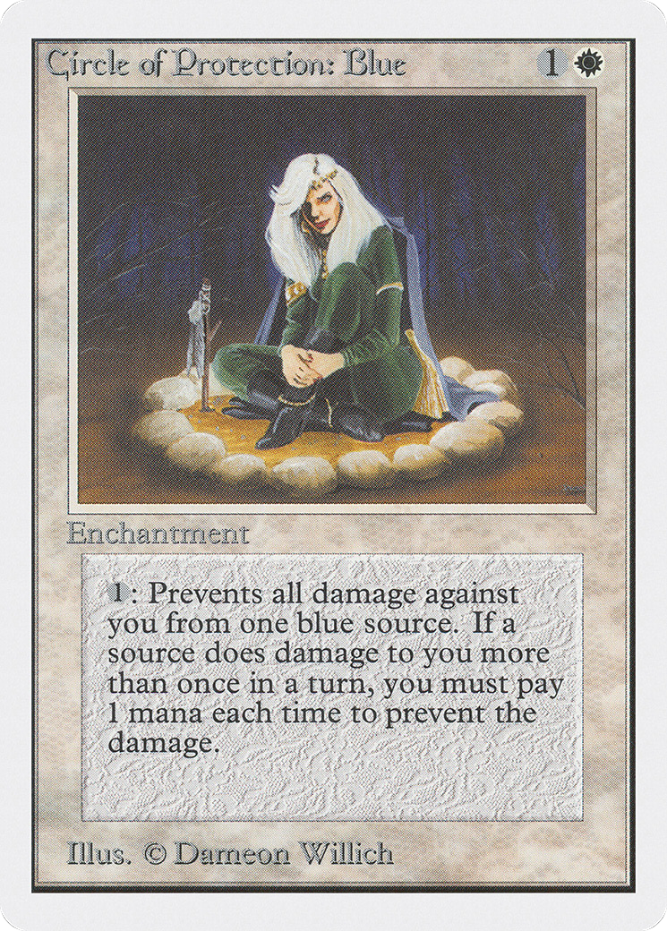 Circle of Protection: Blue (2ED-)  - Unlimited Edition