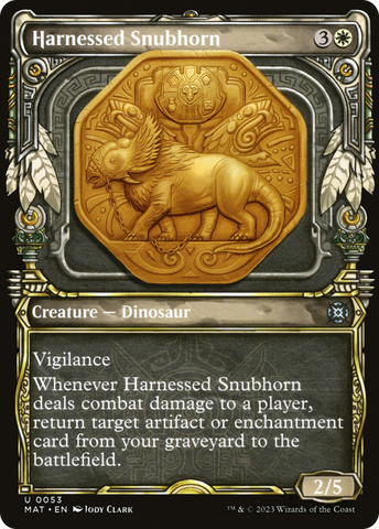 Harnessed Snubhorn (Showcase) (MAT-053)  - March of the Machine: The Aftermath: (Showcase)