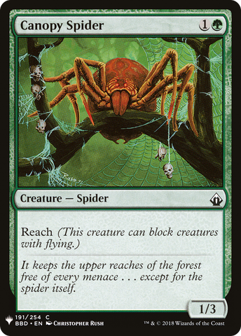 Canopy Spider (LIST-BBD-191)  - The List