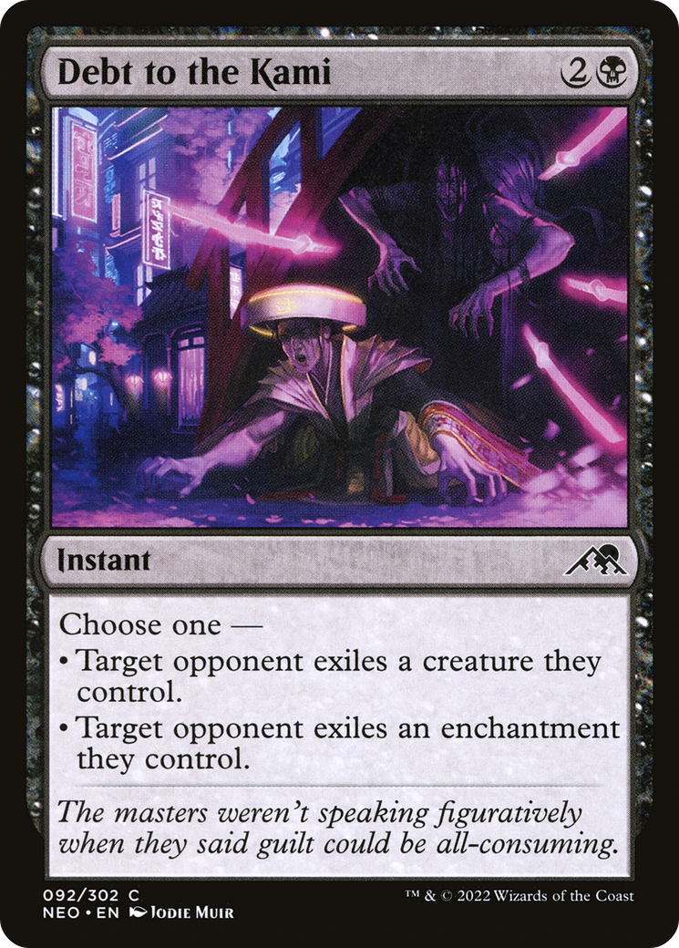 Debt to the Kami (NEO-092)  Foil - Kamigawa: Neon Dynasty