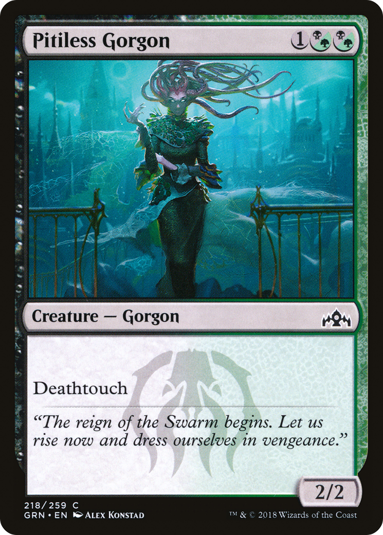 Pitiless Gorgon (GRN-218)  - Guilds of Ravnica