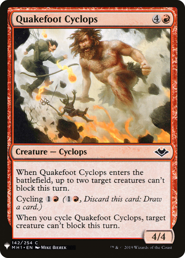Quakefoot Cyclops (LIST-MH1-142)  - The List