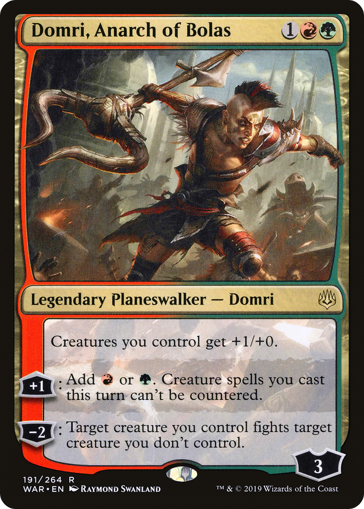 Domri, Anarch of Bolas (WAR-191)  Foil - War of the Spark