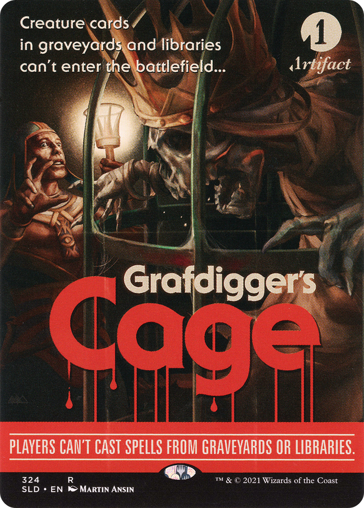 Grafdigger's Cage (SLD-324)  Foil - Secret Lair Drop (Borderless)