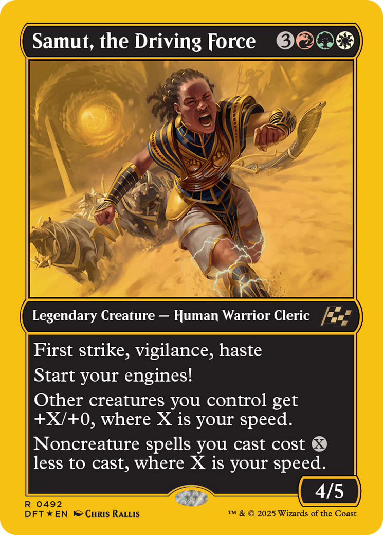 Samut, the Driving Force (First-Place Foil) (DFT-492)  Foil - Aetherdrift